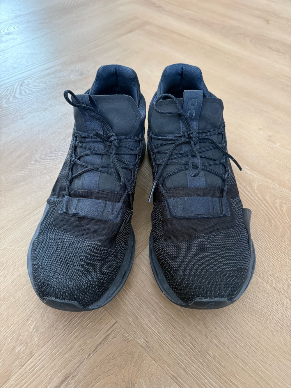 On Running Cloudnova Men's All-Black Lightweight Running Shoes